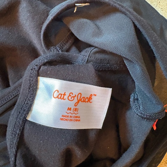 Black Kids Dance Gymnastics Leotard Size 8 - Picture 3 of 3